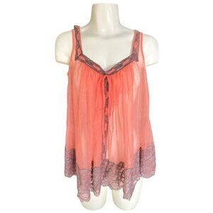 Glydons Beautiful sheer tank size small coral